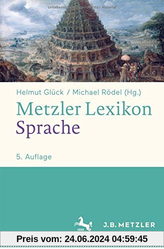 Metzler Lexikon Sprache